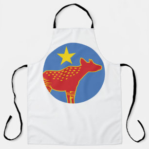 Congo Okapi Congolese National Animal Flag Apron