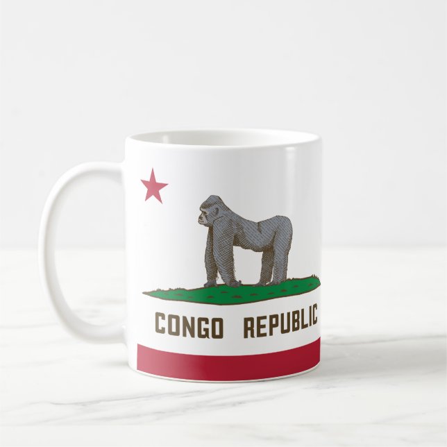 Congo Republic Flag Coffee Mug (Left)