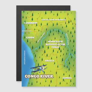 Congo River Beautiful vintage map