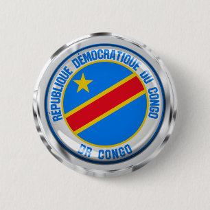 Congo  Round Emblem 6 Cm Round Badge