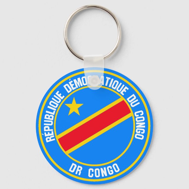 Congo Round Emblem Key Ring (Front)