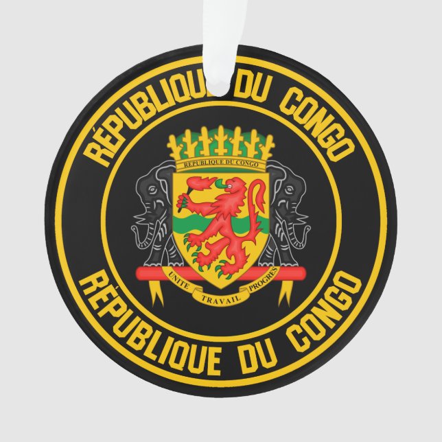 Congo Round Emblem Ornament (Front)