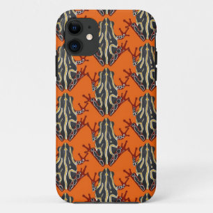 congo tree frog orange iPhone 11 case