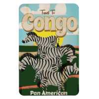 Congo Vintage Travel Poster.