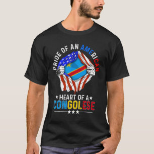 Congolese American America Pride Foreign Country C T-Shirt