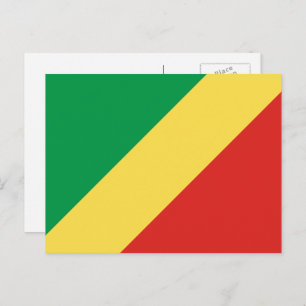Congolese Flag, Flag of Republic of the Congo Postcard