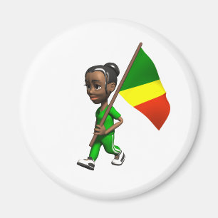 Congolese Girl Magnet