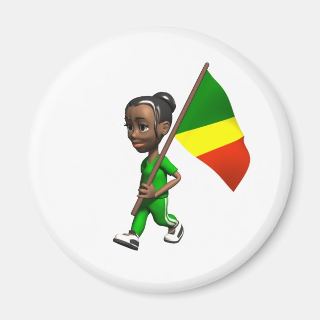 Congolese Girl Magnet (Front)