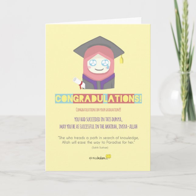 Congradulations! (Female) Card (Front)