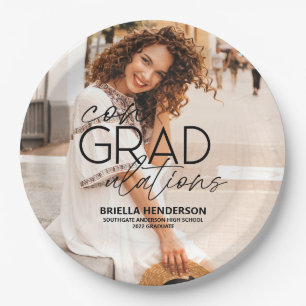 ConGRADulations Graduation Paper Plates
