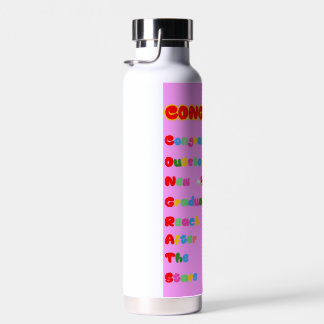 Congrats Acronym Girl Graduate Water Bottle