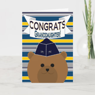 Congrats - Air Force - Granddaughter Card