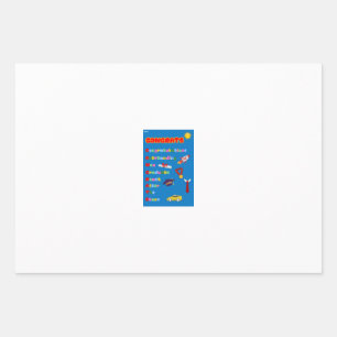 Congrats Boys Graduate Acronym Wrapping Paper