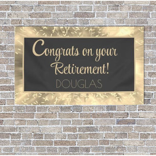 Congrats!! Bright, Custom Retirement Banner