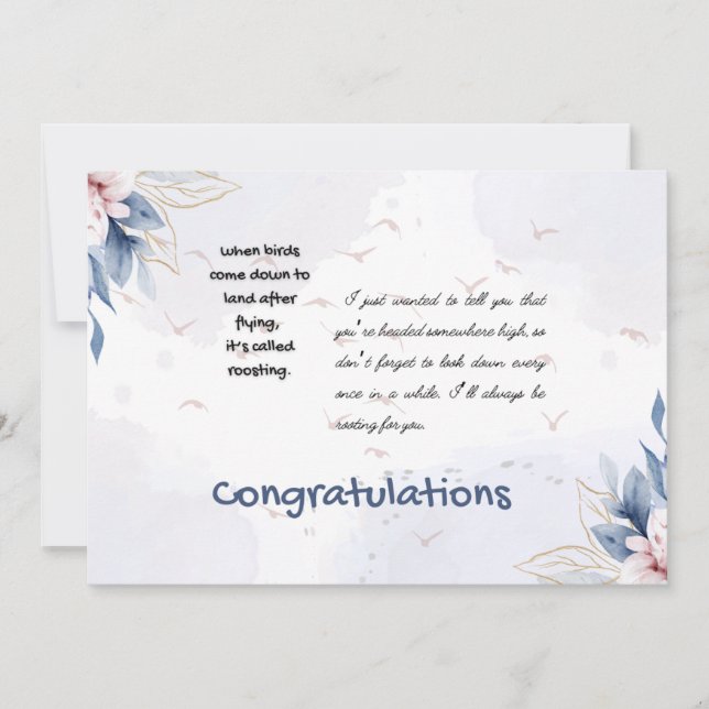 Congrats card (Front)