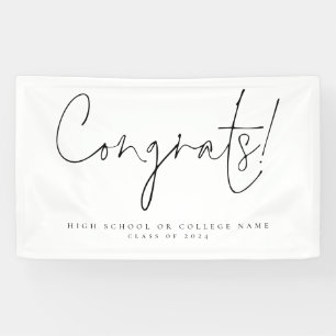 Congrats Class 2022 Script College Grad Banner