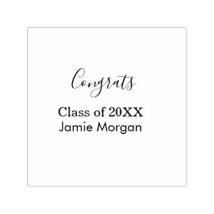 Congrats class of 20XX graduation name simple date Self-inking Stamp