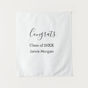 Congrats class of 20XX graduation name simple date Tapestry