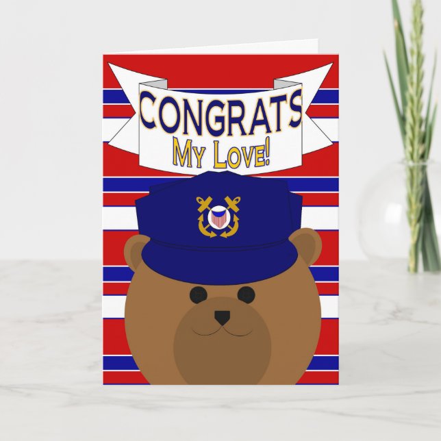 Congrats - Coast Guard - My Love / Boyfriend Card (Front)