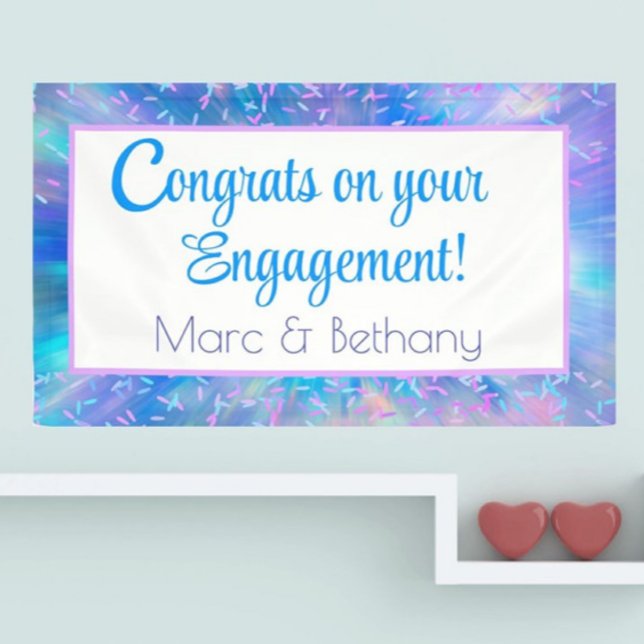 Congrats!! Colourful, Custom engagement Banner (Creator Uploaded)