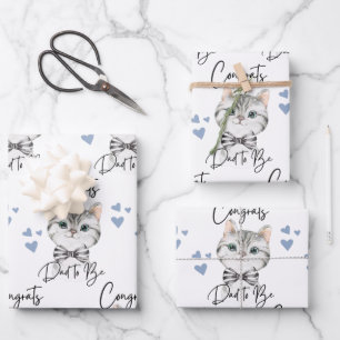 Congrats Dad To Be Wrapping Paper Sheets