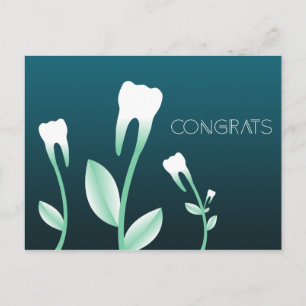 CONGRATS flowering teeth Postcard