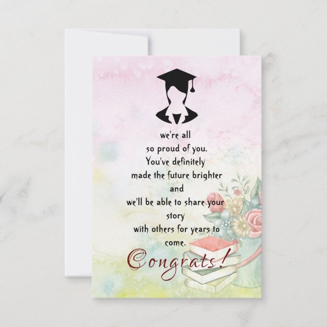 Congrats for the graduation card (Front)