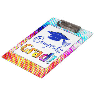 Congrats Grad Colours, Fun Clipboard