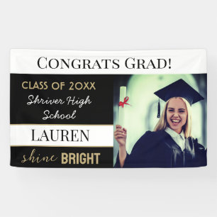Congrats Grad! Custom Graduation Banner