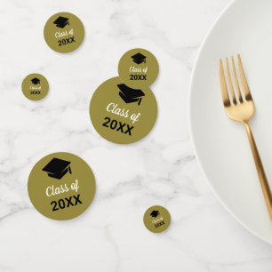 Congrats Grad Graduation Cap Class Of Any Year Confetti