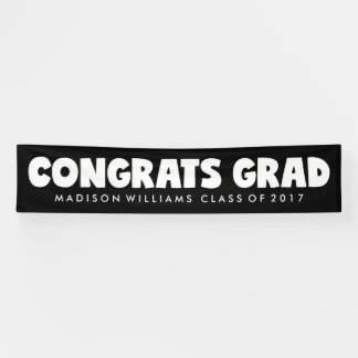 Congrats Grad | Name & Year Banner