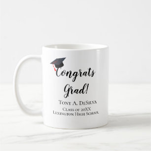 Congrats Grad Personalised Graduation Coffee Mug