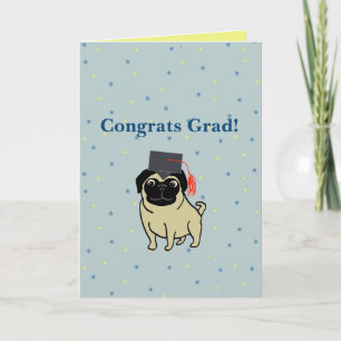 Congrats Grad Pug Card