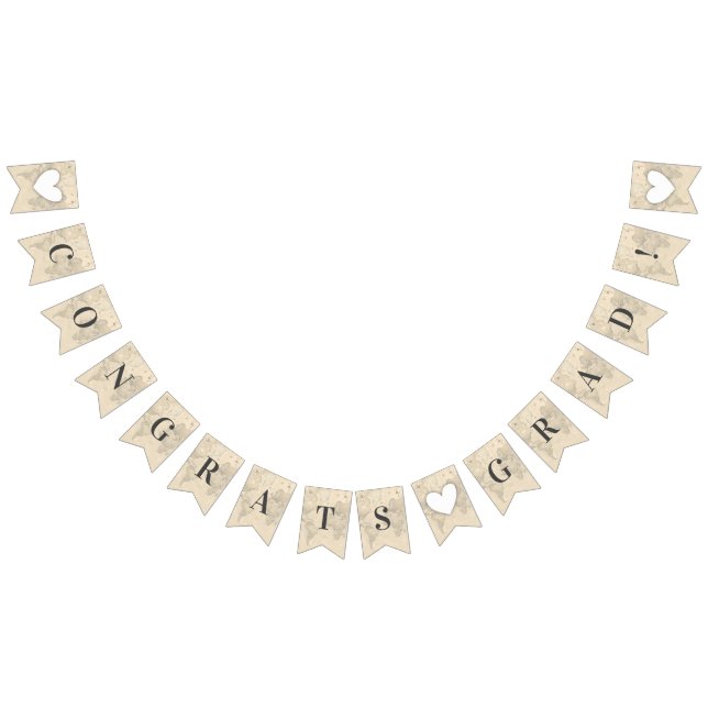 Congrats Grad World Travel Adventure Graduation Bunting (All)