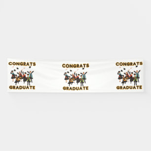 Congrats Graduate 2.5x10 Vinyl Banner