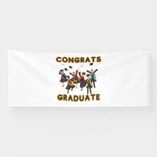 Congrats Graduate 4x10 Vinyl Banner