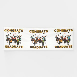 Congrats Graduate 4x12 Vinyl Banner
