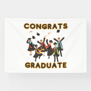 Congrats Graduate 4x6 Vinyl Banner