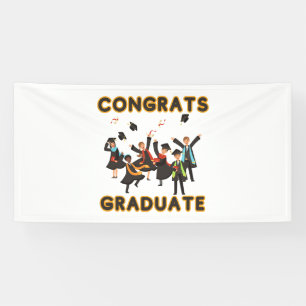 Congrats Graduate 4x8 Vinyl Banner