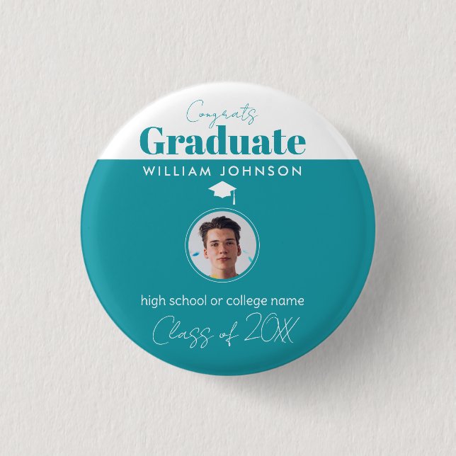 Congrats Graduate Class of 2023 3 Cm Round Badge (Front)