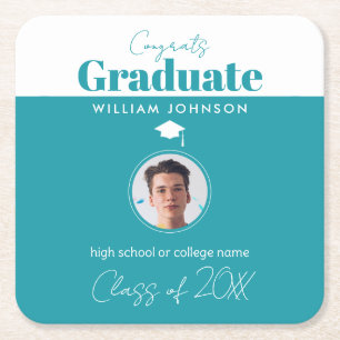 Congrats Graduate Class of 2023 Square Paper Coaster