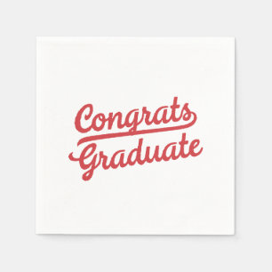 Congrats Graduate Classic Simple Sport Napkin