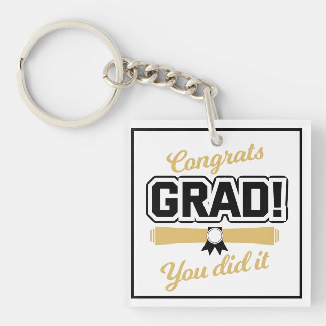 Congrats Graduate Keychain (Front)