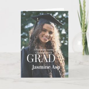 Congrats graduate name university name class 20XX Card