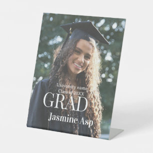 Congrats graduate name university name class 20XX Pedestal Sign