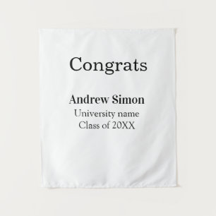 Congrats graduate name university name class 20XX Tapestry
