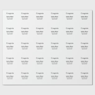 Congrats graduate name university name class 20XX Wrapping Paper