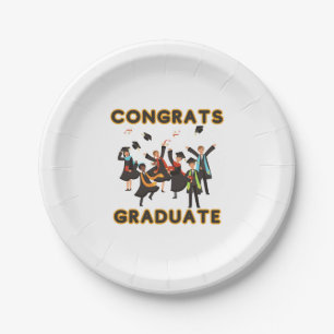 Congrats Graduate Paper Plates