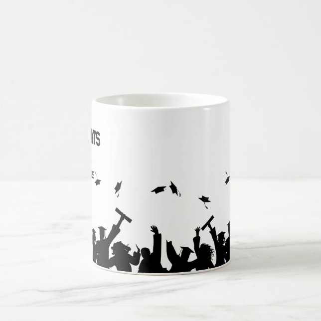 Congrats Graduate Simple Minimal Custom Mug (Center)