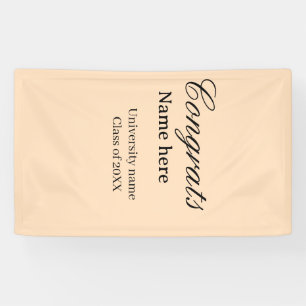 Congrats graduate university name class of 20XX na Banner